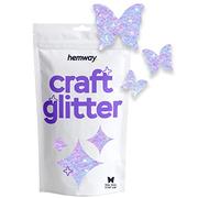 Hemway Craft Glitter - Butterfly Shaped 50g Mother of Pearl Iridescent | Metallic Sequin for Resin & Epoxy Crafts | Supplies for Tumblers, Cards, Jewellery, Candle, Hair, Face, Body & Nail Art