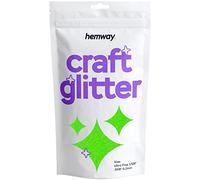 Hemway Craft Glitter Fluorescent UV Neon Green 100g Ultrafine Glitter