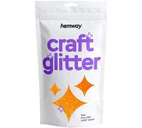 Hemway Craft Glitter Fluorescent UV Neon Orange 100g Fine Glitter for Crafts, Resin, Cosmetic, Nail, Face, Body, Festival, Tumblers, Art, Candle, Crafting