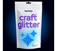 Hemway Craft Glitter - Glow in The Dark Blue | 100g Ultrafine Metallic Sequin Flakes for Resin & Epoxy Crafts | Supplies for Tumblers, Cards, Jewellery, Candle, Hair, Face, Body & Nail Art