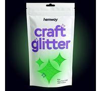 Hemway Craft Glitter Glow in The Dark Green 100g Ultrafine Glitter