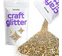 Hemway Craft Glitter Gold Silver 100g Fine Glitter