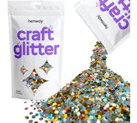 Hemway Craft Glitter Gold Silver Holographic 100g Super Chunky Glitter