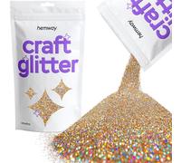 Hemway Craft Glitter Gold Silver Holographic 100g Ultrafine Glitter