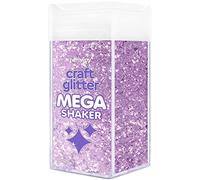 Hemway Craft Glitter Mega Shaker - Lavender Purple | 425g Extra Chunky Metallic Flakes for Resin & Epoxy Crafts | Supplies for Tumblers, Cards, Jewellery, Candle, Hair, Face, Body & Nail Art