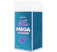 Hemway Craft Glitter Mega Shaker - Ocean Blue | Ultrafine Metallic Flakes for Resin & Epoxy Crafts | Supplies for Tumblers, Cards, Jewellery, Candle, Hair, Face, Body & Nail Art Decoration | 425g