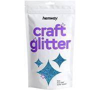 Hemway Craft Glitter Ocean Blue 100g Fine Glitter for Crafts, Resin, Cosmetic, Nail, Face, Body, Festival, Tumblers, Art, Candle, Crafting