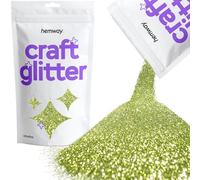 Hemway Craft Glitter - Olive Green | 100g Ultrafine Metallic Sequin Flakes for Resin & Epoxy Crafts | Supplies for Tumblers, Cards, Jewellery, Candle, Hair, Face, Body & Nail Art
