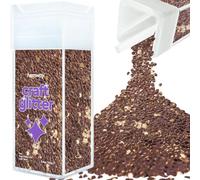 Hemway Craft Glitter Shaker Bronze Brown 110g Super Chunky