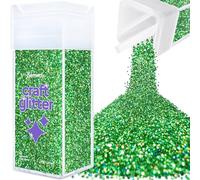 Hemway Craft Glitter Shaker Emerald Green Holographic 130g Chunky