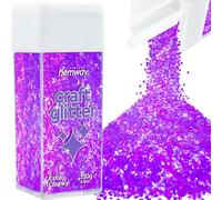 Hemway Craft Glitter Shaker Fluorescent Purple 130g Extra Chunky