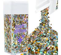 Hemway Craft Glitter Shaker Gold Silver Holographic 110g Super Chunky
