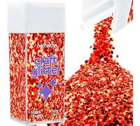 Hemway Craft Glitter Shaker Red Holographic 110g Super Chunky