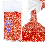 Hemway Craft Glitter Shaker Red Holographic 130g Chunky