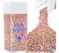 Hemway Craft Glitter Shaker Rose Gold Holographic 130g Extra Chunky