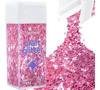Hemway Craft Glitter Shaker Rose Pink 110g Super Chunky
