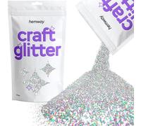 Hemway Craft Glitter Silver Holographic 100g Fine Glitter