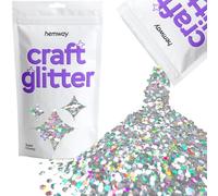 Hemway Craft Glitter Silver Holographic 100g Super Chunky Glitter