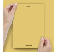 Hemway Custard Yellow Peel & Stick Sample Chalk Based Furniture Paint | A5 Accurate Colour Swatch, Mess-Free Alternative to Paint Tester Pots, Easy To Use, Eco-friendly, Interior Furniture