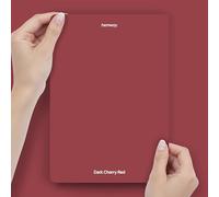 Hemway Dark Cherry Red Peel & Stick Sample Chalk Based Furniture Paint | A5 Accurate Colour Swatch, Mess-Free Alternative to Paint Tester Pots, Easy To Use, Eco-friendly, Interior Furniture