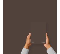 Hemway Dark Chocolate Brown Peel & Stick Sample Interior Paint | A5 Accurate Colour Swatch, Mess-Free Alternative to Paint Tester Pots, Easy To Use, Eco-friendly, for Kitchen Bathroom Living Room