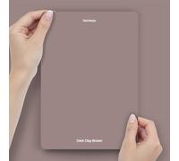 Hemway Dark Clay Brown Peel & Stick Sample Chalk Paint, A5 Swatch