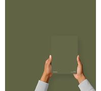 Hemway Dark Moss Green Peel & Stick Sample Interior Paint, A5 Swatch | Accurate Colour, Mess-Free Alternative to Paint Tester Pots, Easy To Use, Eco-friendly, for Kitchen Bathroom Living Room