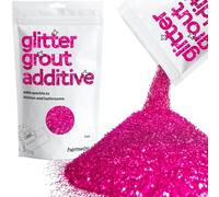 Hemway Dark Rose Pink Glitter Grout Additive 100g Metallic Flakes for Adding Sparkle to Kitchen & Bathroom Tiles | Enhance Your Indoor Grouting Projects with a Durable Sparkly Effect