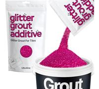 Hemway Dark Rose Pink Glitter Grout Additive Ultrafine 100g Metallic Flakes for Adding Sparkle to Kitchen & Bathroom Tiles | Enhance Your Indoor Grouting Projects with a Durable Sparkly Effect