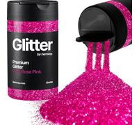 Hemway Dark Rose Pink Glitter Shaker, 130g Chunky Glitter, Crafts 1/40" | for Resin & Epoxy Crafts for Decorating, Halloween, Christmas, Nail, Face, Art