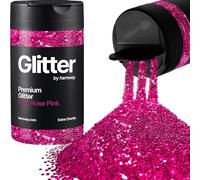Hemway Dark Rose Pink Glitter Shaker, 130g Extra Chunky Glitter | for Resin & Epoxy Crafts for Decorating, Halloween, Christmas, Nail, Face, Art