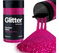 Hemway Dark Rose Pink Glitter Shaker, 130g Microfine Glitter, Crafts 1/256" | for Resin & Epoxy Crafts for Decorating, Halloween, Christmas, Nail, Face, Art