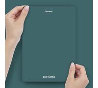 Hemway Dark Teal Blue Peel & Stick Sample Chalk Based Furniture Paint | A5 Accurate Colour Swatch, Mess-Free Alternative to Paint Tester Pots, Easy To Use, Eco-friendly, Interior Furniture