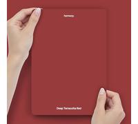 Hemway Deep Terracotta Red Peel & Stick Sample Chalk Paint | A5 Accurate Colour Swatch, Mess-Free Alternative to Paint Tester Pots, Easy To Use, Eco-friendly, for Interior Furniture & Walls