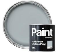 Hemway Duck Egg Blue Paint 2.5 L, Indoor Matt Finish, One Coat, Wall Paint, Acrylic & Water-Based Emulsion, Quick Dry & High Coverage for the Kitchen, Bathroom & Bedroom Walls & Ceiling
