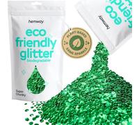 Hemway Eco Friendly Biodegradable Glitter Emerald Green Super Chunky 100g