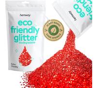 Hemway Eco Friendly Biodegradable Glitter Red Extra Chunky 100g Plant Based