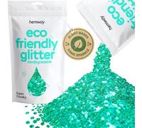 Hemway Eco Friendly Biodegradable Glitter Turquoise Blue Super Chunky 100g