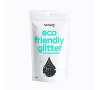 Hemway Eco Friendly Glitter For Decoration, Arts & Crafts - Fine - Black Holographic | Size: 100g Hemway Black 100g