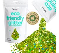 Hemway Eco Friendly Glitter Lime Green Holographic Super Chunky 100g