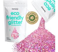 Hemway Eco Friendly Glitter Pink Holographic Extra Chunky 100g