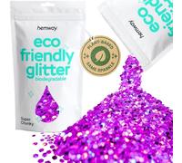 Hemway Eco Friendly Glitter Purple Holographic Super Chunky 100g