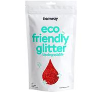 Hemway Eco Friendly Glitter Red Holographic Fine 100g, Plant Based | Biodegradable Glitter for Craft, Face, Hair, Nail, Body and Festival