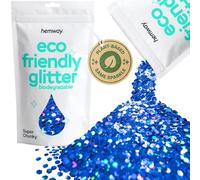 Hemway Eco Friendly Glitter Sapphire Blue Holographic Super Chunky 100g
