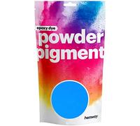Hemway Epoxy Dye Powder Pigment UV Fluorescent Neon Blue Powder 100g | Mica Pigment for Resin, Epoxy, Polyurethane Paint, Jewellery & Resin Floors, Colour Enhancement