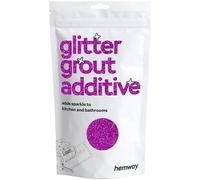 Hemway Fuchsia Pink Glitter Grout Additive 100g Metallic Flakes for Adding Sparkle to Kitchen & Bathroom Tiles | Enhance Your Indoor Grouting Projects with a Durable Sparkly Effect