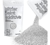 Hemway Glitter For Paint Additive, Silver Fine Size Flakes 100G Interior Exterior Mix Into Emulsion Paint
