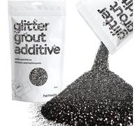 Hemway Glitter Grout Additive - Black | 100g Metallic Flakes for Adding Sparkle to Old & New Kitchen & Bathroom Tiles | Enhance Your Indoor Grouting Projects with a Durable Sparkly Effect