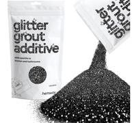 Hemway Glitter Grout Additive - Black | 100g Ultrafine Metallic Flakes for Adding Sparkle to Old & New Kitchen & Bathroom Tiles | Enhance Your Indoor Grouting Projects with a Sparkly Effect