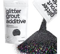 Hemway Glitter Grout Additive - Black Holographic | 100g Ultrafine Flakes for Adding Sparkle to Old & New Kitchen & Bathroom Tiles | Enhance Your Indoor Grouting Projects with a Sparkly Effect